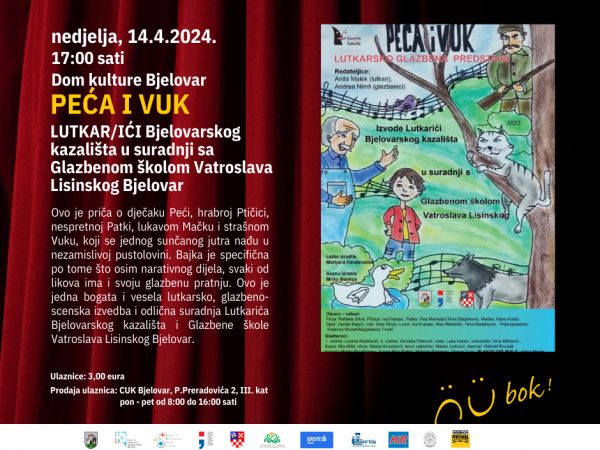 BOK FEST ZA DJECU I MLADE 2024 - PREDSTAVA “Peća i vuk”