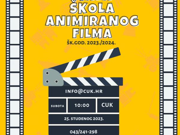 Otvorene prijave za novu školsku avanturu u CUK-ovoj Maloj školi animiranog filma!