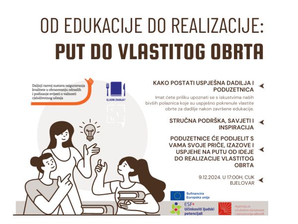 Od edukacije do realizacije: Put do vlastitog obrta