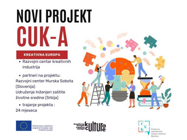 CUK-U ODOBREN NOVI PROJEKT KREATIVNE EUROPE ZA PODRŠKU KREATIVCIMA POJEDINCIMA U PODUZETNIČKOM RAZVOJU NJIHOVIH KREATIVNIH VJEŠTINA!