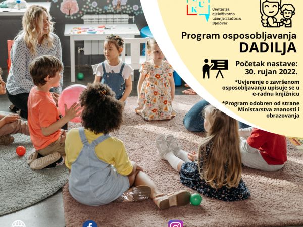 POČETAK NASTAVE - osposobljavanje za DADILJE