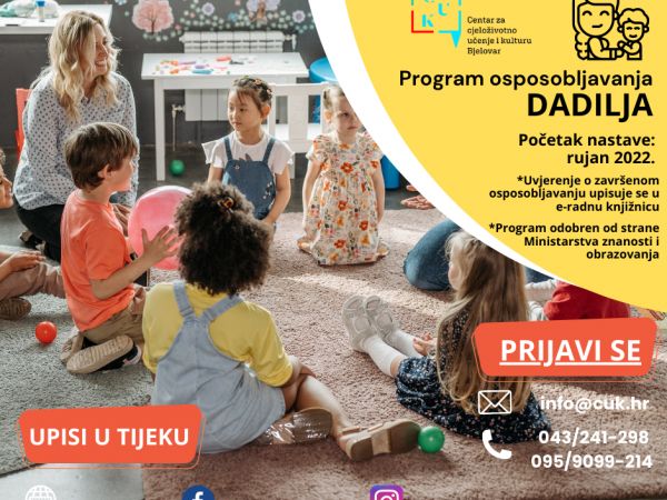 UPISI u program osposobljavanja za dadilje UPISI u program osposobljavanja za dadilje