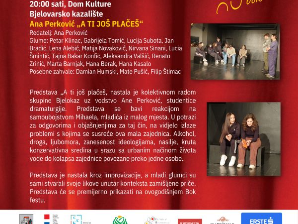 Večeras na BOK-u: “A ti još plačeš”